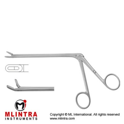 Leminectomy Rongeur Up - Fenestrated and Serrated Jaws Stainless Steel, 15.5 cm - 6" Bite Size 4 x 14 mm